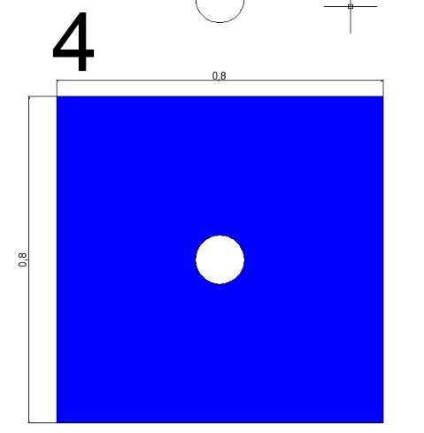 48 Área de influência da Laje (Azul): (0,305 0,305) 2 = 0,186 ² Área de influência da Viga (Vermelho): (0,80 0,19) +