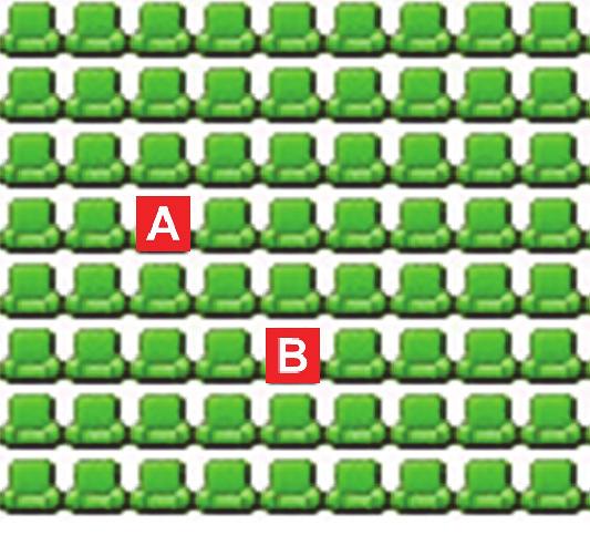 PÁGINA 8 PAR ORDENADO Observe a organização das cadeiras de um cinema: A cadeira A está localizada na terceira coluna enaquinta linha. Vamos indicar por (3, 5). 1.ª coluna 2.ª coluna 3.ª coluna 4.