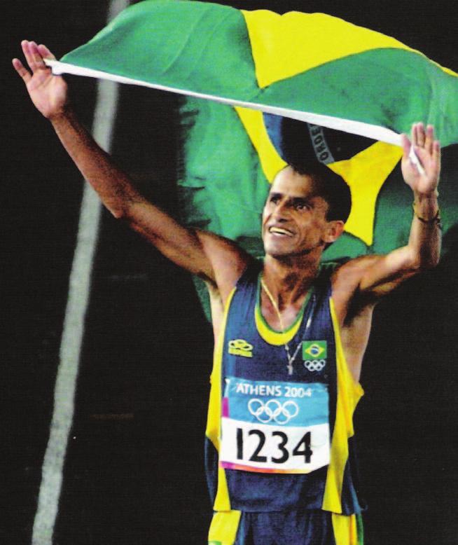 SUPERAÇÃO A história de Vanderlei Cordeiro de Lima Uma das mais emblemáticas conquistas do Atletismo brasileiro foi a medalha de bronze ganha por Vanderlei Cordeiro de Lima na maratona dos Jogos