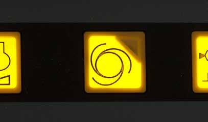 Botão Liga/Desliga Pressione um botão para parar e reiniciar a pavimentação com as mesmas configurações, não