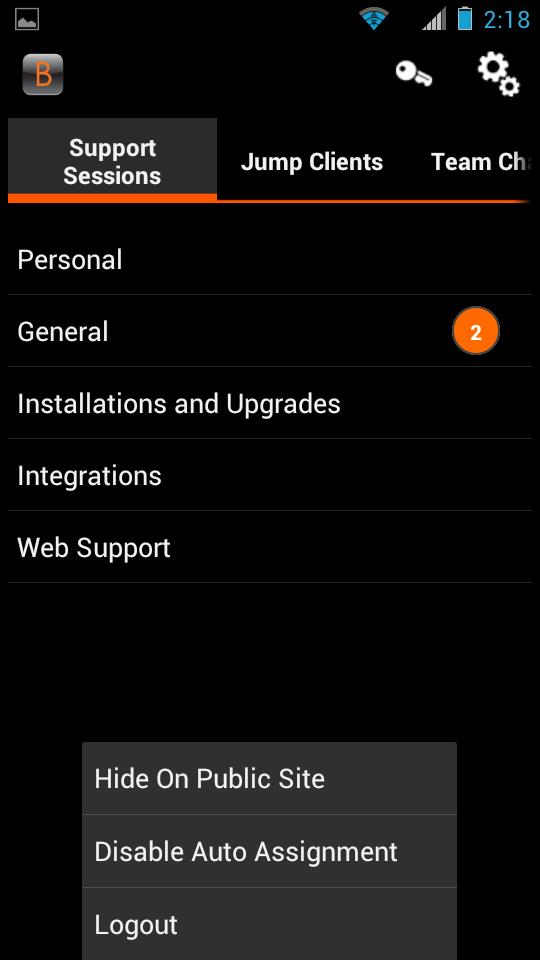 Altere Configurações e Preferências no Console de Suporte Técnico Android Para gerenciar suas configurações em um tablet, toque no botão Opções no canto superior da tela.