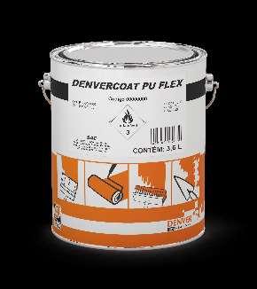 DENVERCOAT PU FLEX Membrana de Poliuretano de alto desempenho Flexível e elastomérico; Aplicado à frio em forma de projeção ou