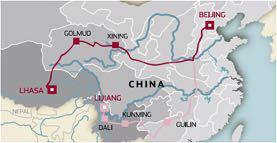 O Governo chinês incentiva a migração do grupo Han para o Tibete com o objetivo de sufocar a cultura local. D.1.
