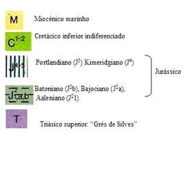 Adaptado da Carta Geológica 52 - A