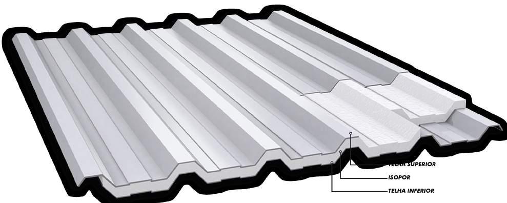 Trapezoidal BR 100/952 Especificações Técnicas Gerais Peso Espessura (mm) 0,50 0,65 0,80 0,95 kg/ml 3,82 4,96 7,48 7,41 kg/m² 4,58 5,96 6,24 8,89 Medidas Técnicas Espessura