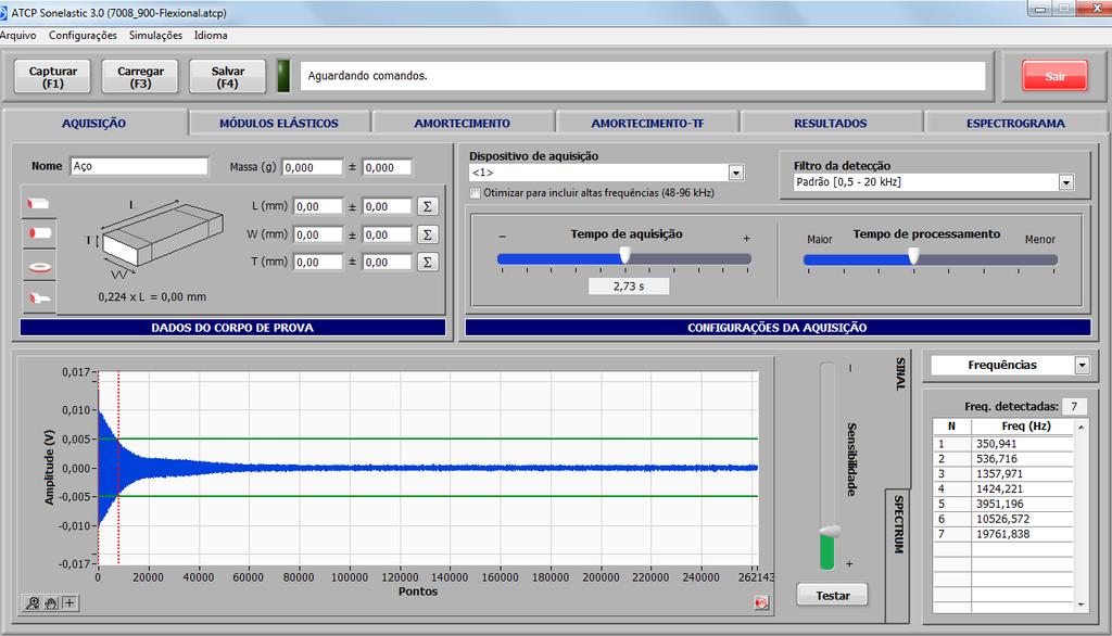 8. Operação do Software Antes de começar a operar o software, verifique se: - A versão 3.