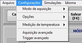 Ou seja, neste campo é possível realizar as principais ações para gerenciar os arquivos gerados pelo Software Sonelastic. Para carregar um arquivo previamente salvo, clique em Carregar.