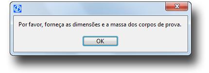 Se a opção Permitir valores nulos para erros estiver desativada, o usuário precisa necessariamente digitar algum valor no campo das incertezas, caso contrário, o Software não permitirá o