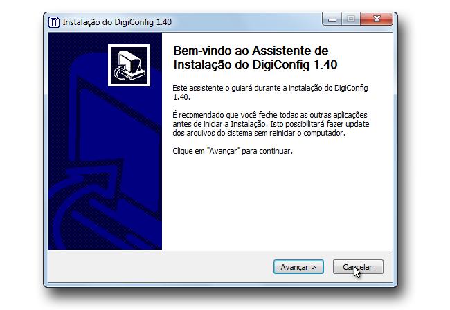 Passo 08 É iniciada automaticamente a instalação do Software DigiConfig.