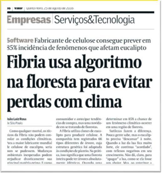 Case FIBRIA Forest Productivity Predictive Analysis Predictive Analytics Estudo de