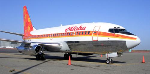 Aloha Airlines Boeing 737-200; Ilhas havaianas voos curtos / ambiente corrosivo; Projeto 75.000 ciclos - 89.