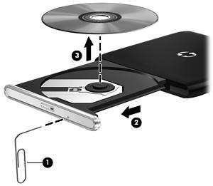 7 Solução de problemas As seções a seguir descrevem vários tipos de problemas comuns e como resolvê-los. A bandeja de disco óptico não abre para a remoção de um CD, DVD ou BD 1.