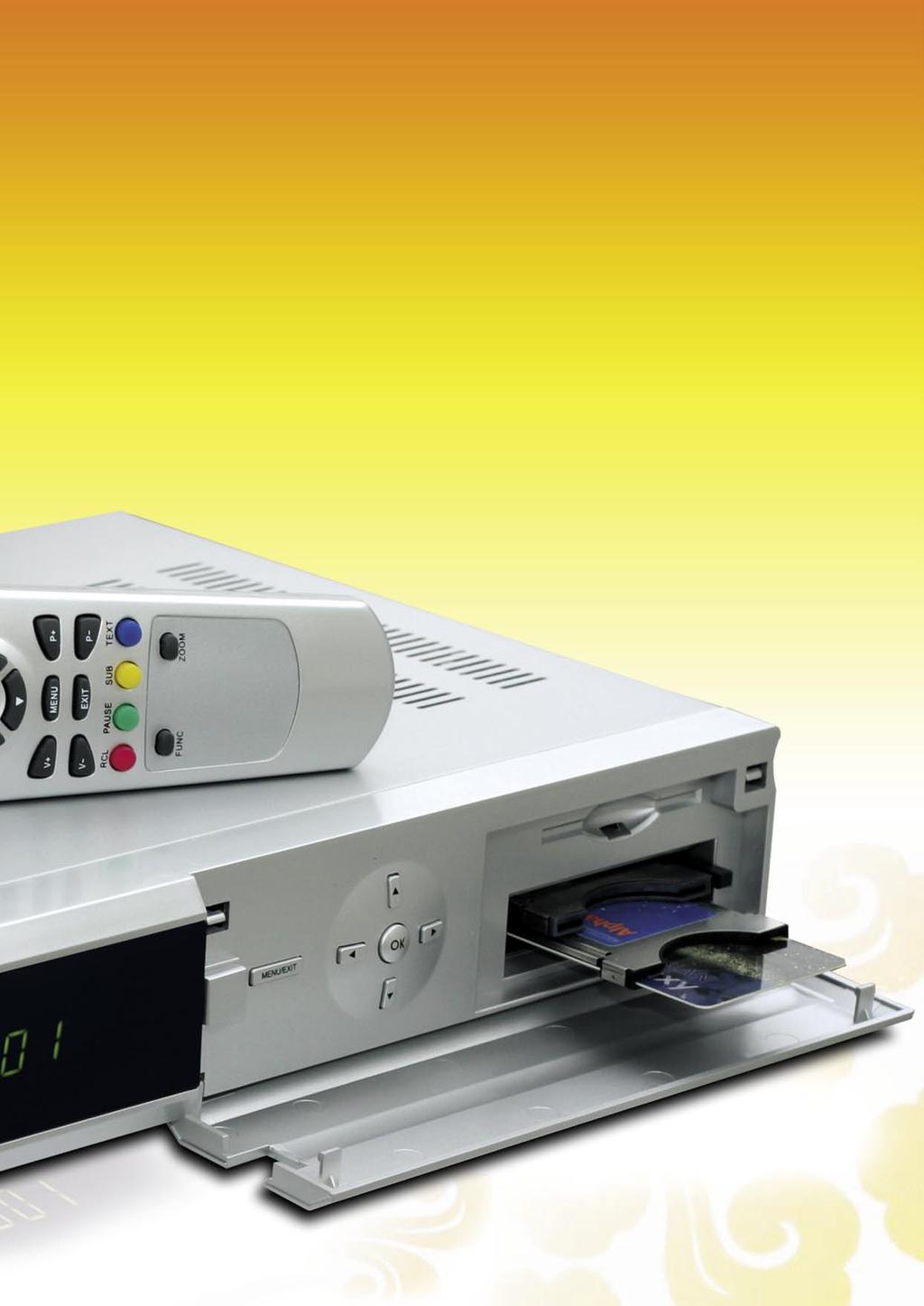 uma gama completa de ligações assim como a entrada do satélite e a saída do loopthrougt, uma interface HDMI totalmente digital para transmissão de áudio e vídeo, três tomadas para YUV, assim como