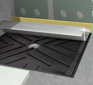 Ficha técnica base de duche level 8 3 Kit completo para a construção de uma base de duche plana, 100% estanque, para encastrar, indicado para revestir todo o duche com o mesmo pavimento, sem