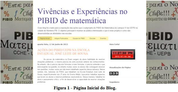 Pudemos analisar com essa pesquisa que o blog proporciona muitas possibilidades para o professor que pretende buscar uma nova alternativa para o ensino da Matemática, mas requer também que o