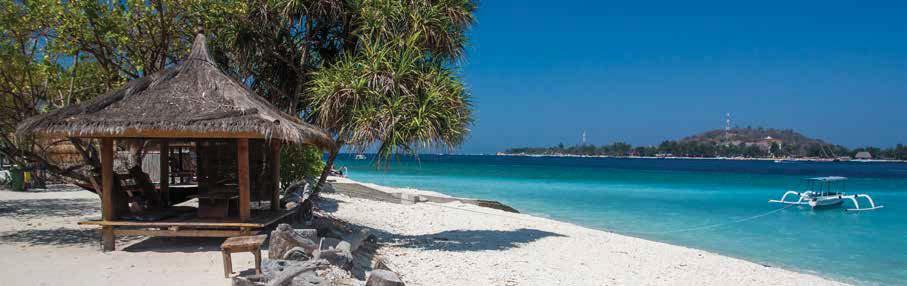 23 ILHAS GILI São um pequeno paraíso dentro do arquipélago da Indonésia, com as suas águas de cor turquesa e as suas praias de areia branca salpicadas de formações de coral que oferecem a
