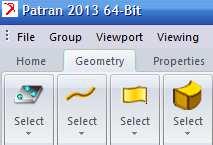1) Crie um database na área de trabalho (desktop). Para isso abra o Patran 2013. Em File, New..., crie um database com o nome portico3d.db.