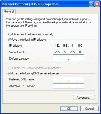 2. Conexão de Rede Conecte a um PC diretamente: Conecte diretamente a câmera a um PC usando um cabo Ethernet padrão.