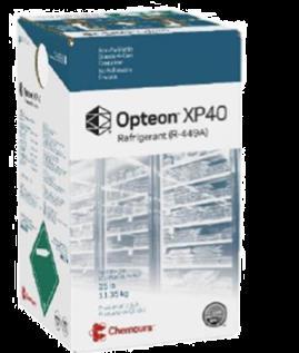 XP40 De acordo com as regulamentações globais sem danos a camada de ozônio 67% de redução de GWP vs R-404A Não inflamável, Não Tóxico (A1) Reduz o consumo energético em comparação ao R-404A até 12%