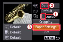 /SET> ( ) para acessar a tela de impressão. 9. A tela para especificar as configurações de impressão é exibida.