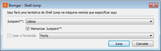 SHELL JUMP O Shell Jump permite uma ligação rápida a um dispositivo de rede activado com SSH ou Telnet para utilizar a função da linha de comando nesse sistema remoto.