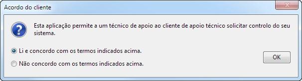 O seu administrador pode determinar que mensagens o seu cliente verá antes do início da sessão.