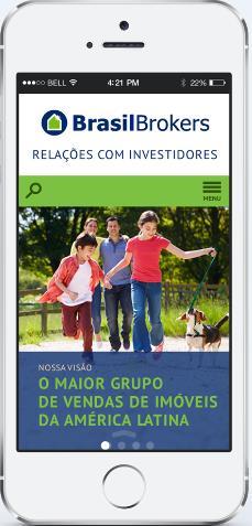 1 O desenvolvimento do novo site de RI da Brasil Brokers, agora