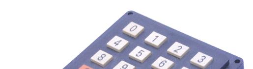 Interface do Microcontrolador com Teclado Matricial Um Teclado Matricial de 4