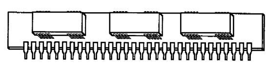 Encapsulamento e instalação da DRAM Até o final dos anos 80, a memória DRAM era feita com o encapsulamento DIP, que tinha que ser encaixada