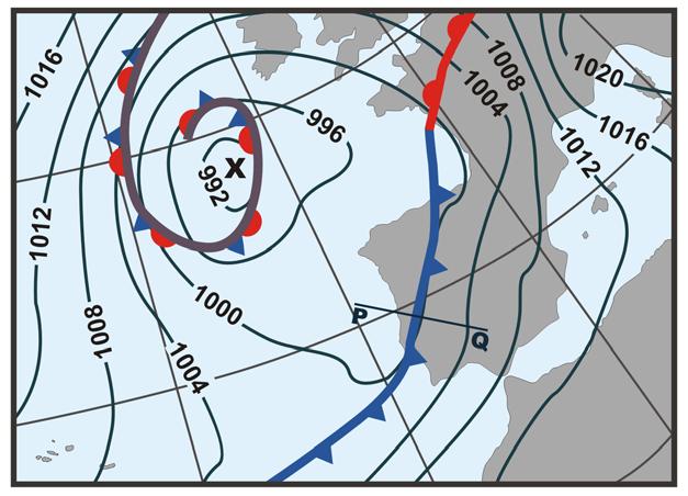 II As figuras 2A e 2B representam a situação meteorológica no dia 20 de Novembro de