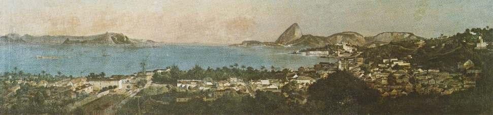 Fig.57- Estudo Nº5 para o Panorama do Rio de Janeiro: Entrada da Barra do Rio de Janeiro - Victor Meirelles e Henri Langerock - 1885/1886 - Óleo sobre tela - 56.7 x 195.4 cm.