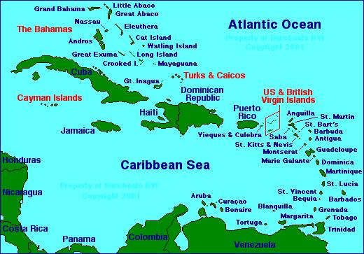 O Caribe Anglófono (CARICOM) Antígua e Barbuda Baamas Barbados Belize Dominica Granada Guiana Jamaica Montserrat (Brit.