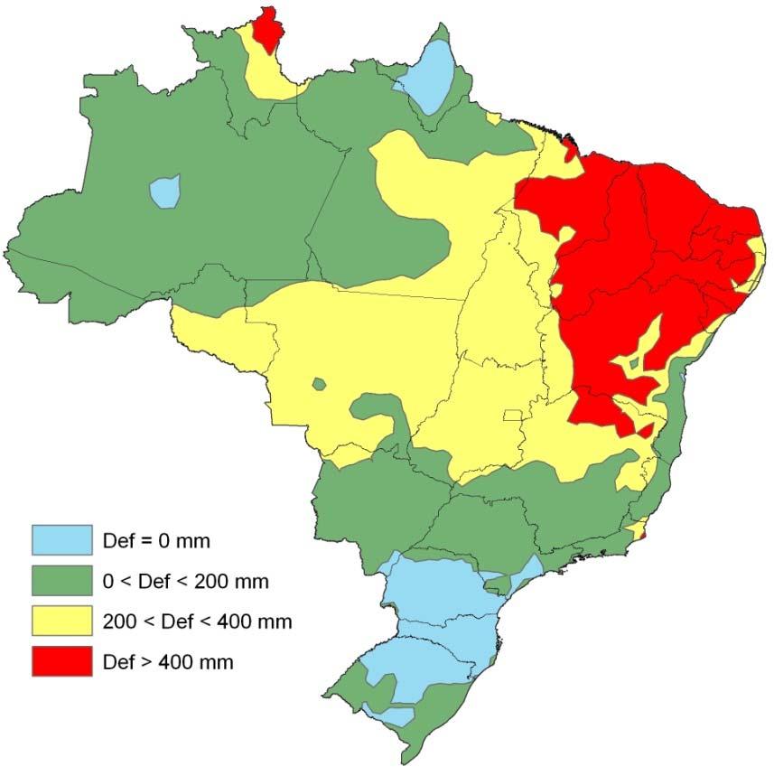 de período seco para maturação e colheita Alto Risco de