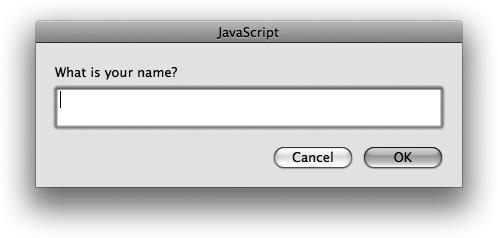 var nome = prompt ('Qual é seu nome?',''); </script> A função prompt () produz uma caixa de diálogo semelhante à função alert ().