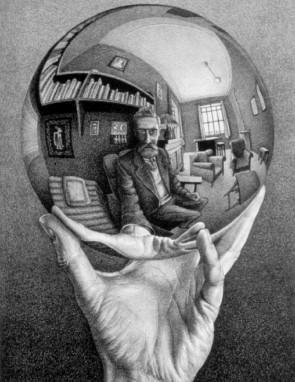 Maurits Cornelis Escher ( 1898-1972): artista gráfico, cujas obras ficaram conhecidas pelos
