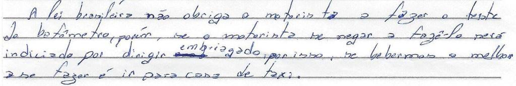 alunos para diminuir infrações e acidentes.