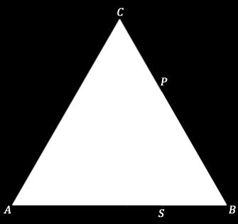 3. (AFA 000) N figur bio, AC = BC, h = AB = 0 e SP é perpendiculr AB. O ponto S percorre AB e AS =.