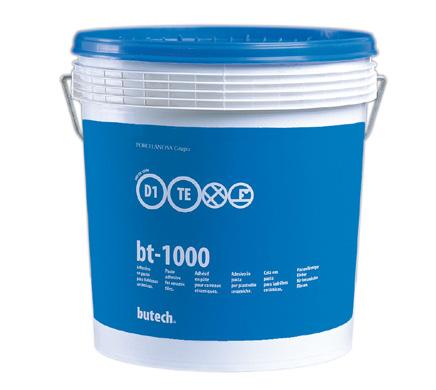 Ficha técnica bt-1000 n bt-1000 n é um adesivo em dispersão do tipo D1, segundo a norma EN 12004, para a colocação de todos os tipos de ladrilhos cerâmicos em revestimentos interiores.