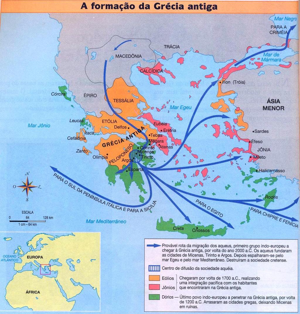 HISTÓRIA REAL após a conquista de Creta, os aqueus partiram para conquistar Tróia, uma cidade localizada