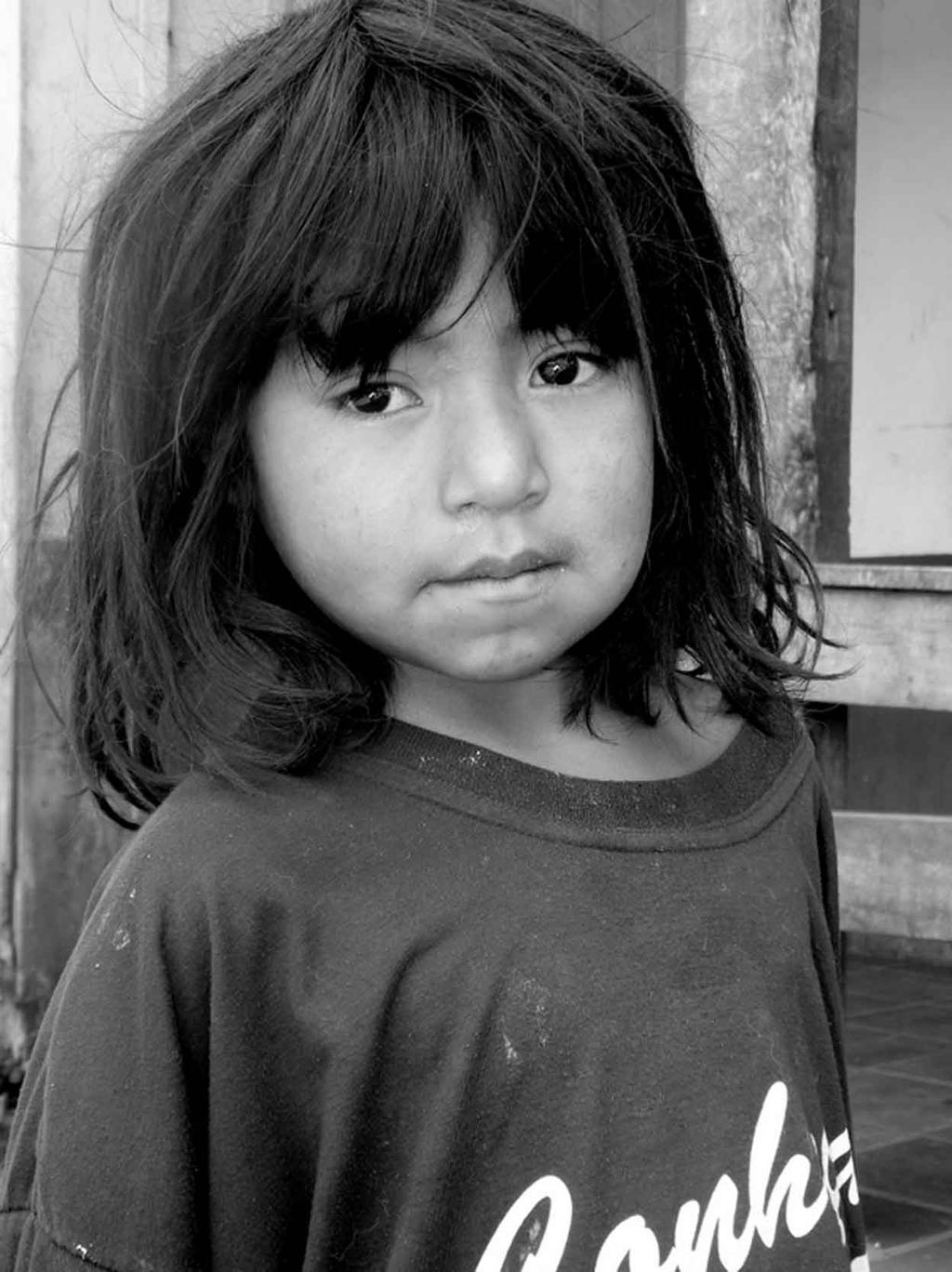 Ensaio fotográfico Figura 3 Criança da aldeia sede, Rio das