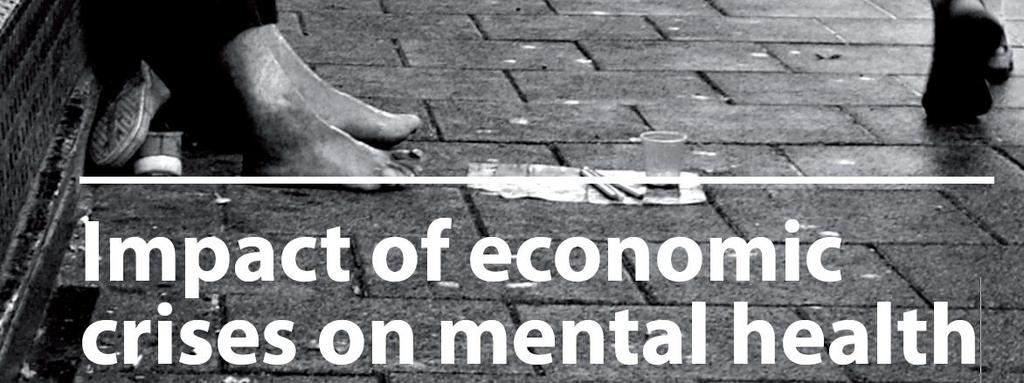 Desemprego e endividamento afetam a saúde mental das populações Respostas necessárias à proteção da saúde mental: - Mais