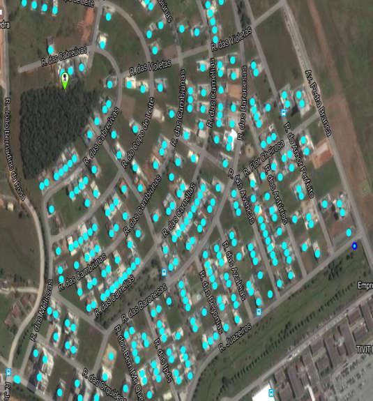 dados comerciais x espaços físicos Consumo por distrito Faturamento por