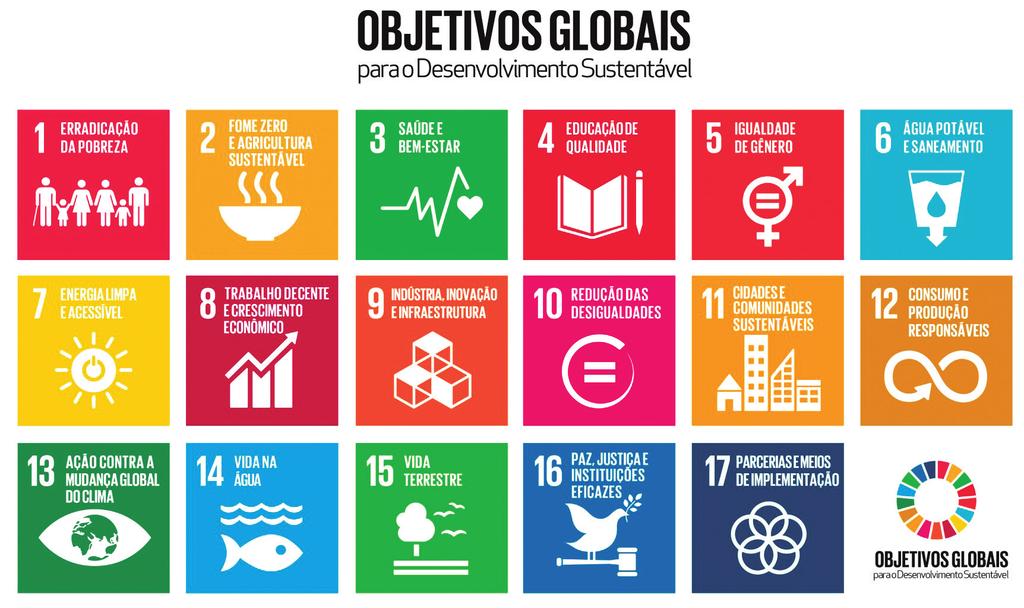 OS OBJETIVOS DE DESENVOLVIMENTO SUSTENTÁVEL (ODS) Os Objetivos de Desenvolvimento Sustentável (ODS) foram lançados em 25 de setembro de 2015, pela Organização das Nações Unidas.