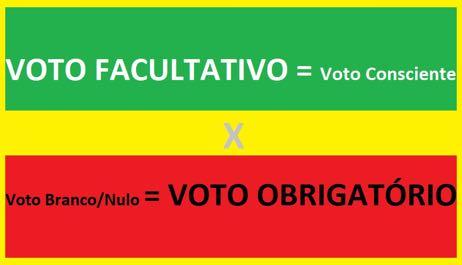 Mas muitas pessoas votam sem ter uma consciência política, apenas pela obrigação e não porque se