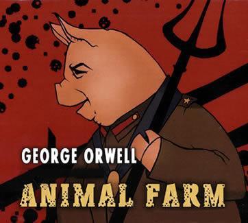 George Orwell um dos principais nomes da literatura engajada politicamente, textos com temática social.