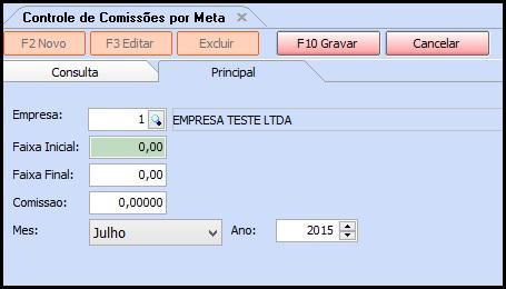 Como Funciona o Controle de Comissão? - FS38 Sistema: Futura Server Caminho: Cadastros> Vendas >Controle de Comissão Referência: FS38 Versão: 2015.