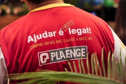 Os recursos arrecadados com a venda do sanduíche Big Mac e de produtos promocionais, serão revertidos para Casa de Apoio da AACC-MTe pela primeira vez o