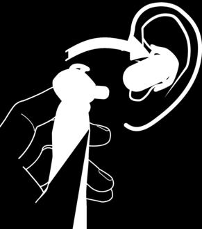 Colocar o Xperia Ear Você pode colocar o Xperia Ear em qualquer um dos seus ouvidos. O suporte em arco e o fone são feitos para se encaixarem de forma confortável e segura no seu ouvido.
