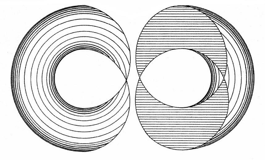 Seções no Toro Circular: Por planos perpendiculares ao eixo: -circunferências. Por planos que contenham o eixo: -duas das circunferências geratrizes em V.G.
