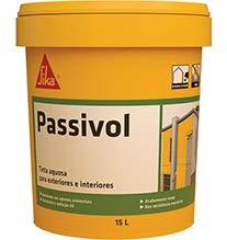 PINTURA MATE DE GRANDE RESISTÊNCIA PARA EXTERIORES Passivol TINTA AQUOSA FORMULADA COM BASE NUMA DISPERSÃO DE RESINAS ESTIRENO-ACRÍLICAS, PARA